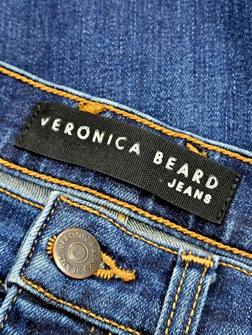 VERONICA BEARD Debbie High Rise Skinny Denim Jeans With Side Button Vent Size 26 - Picture 5 of 9